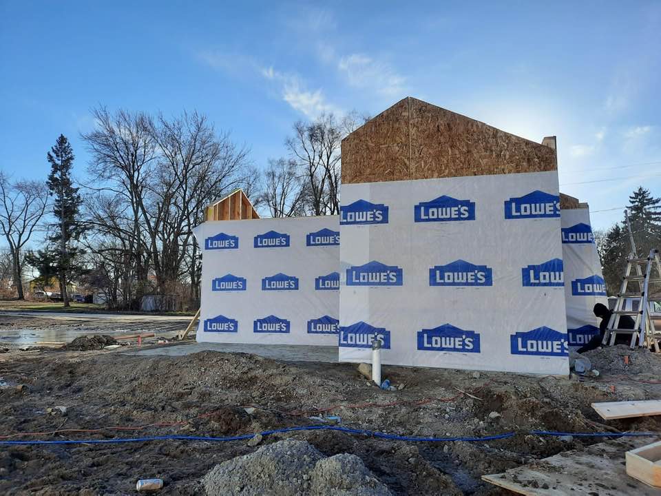Walls Going Up